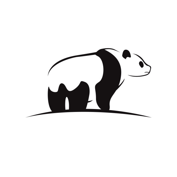 熊猫 动物 矢量 卡通图案