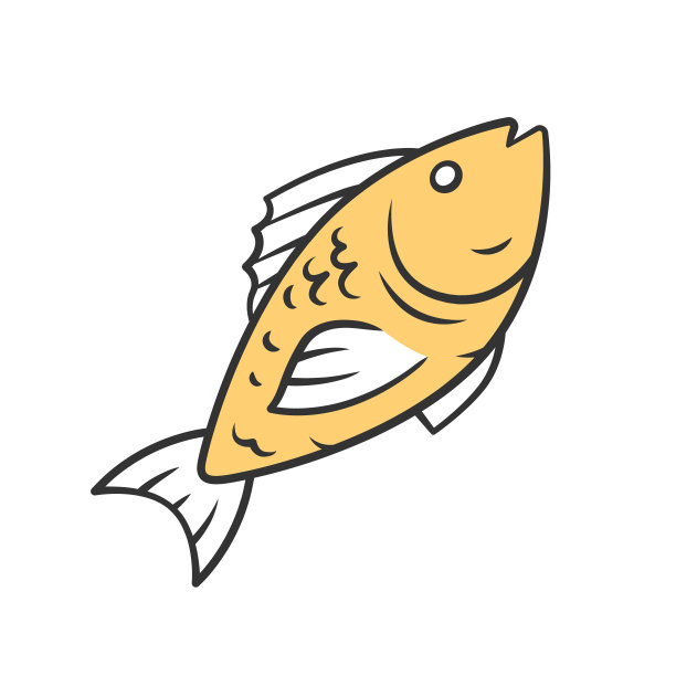 海鲜水产钓鱼logo