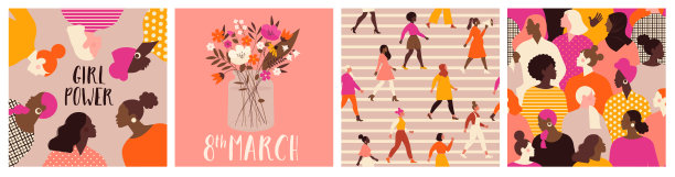 妇女节横版海报