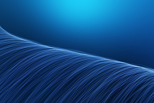 蓝色曲线科技感设计小元素