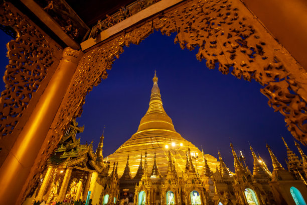 缅甸标志建筑缅甸旅游