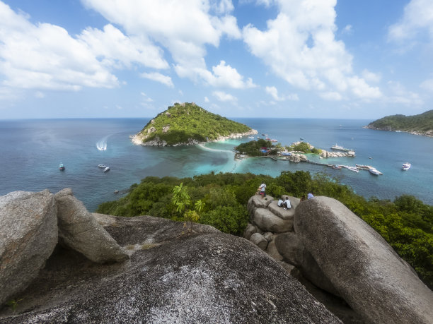 海岛海滩礁石风景摄影