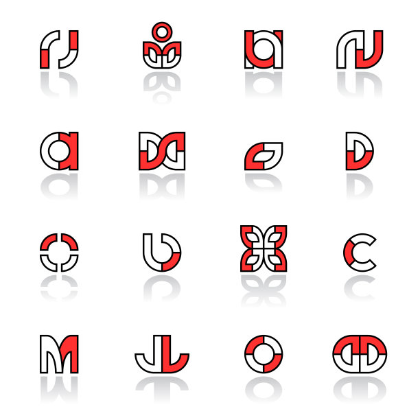 d字母图形设计
