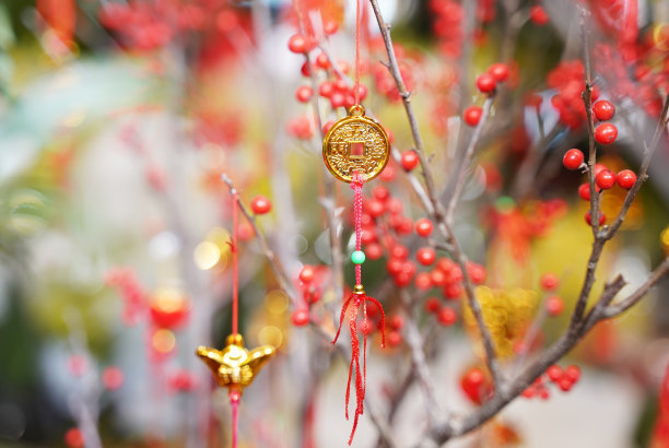 传统春节祝福挂件