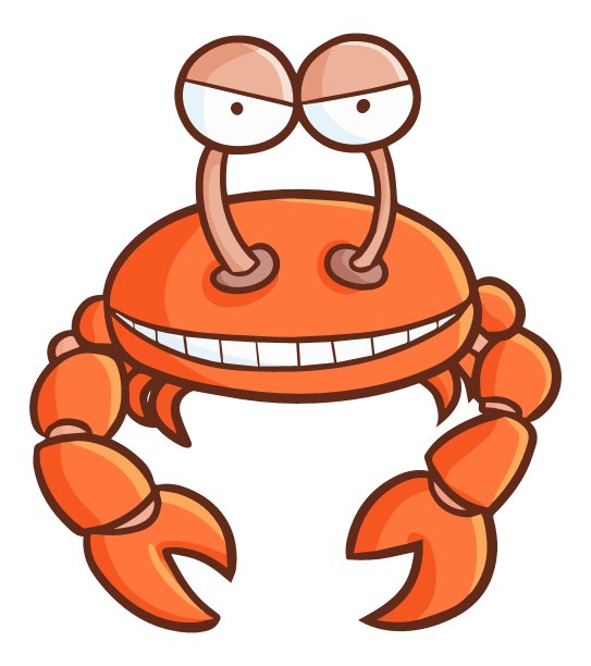 蟹插画