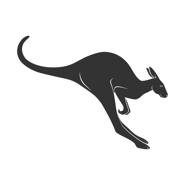 卡通袋鼠logo