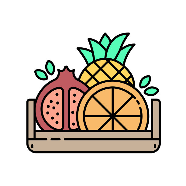 水果梨子插画包装设计