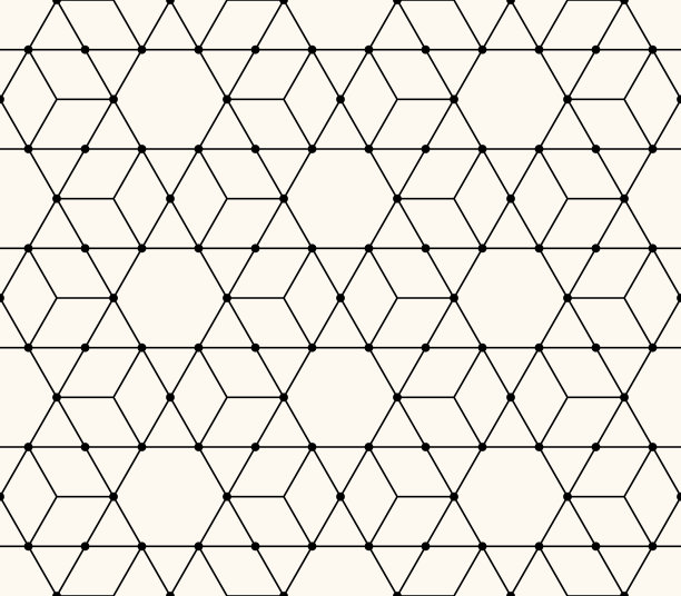 抽象几何形状的无缝背景