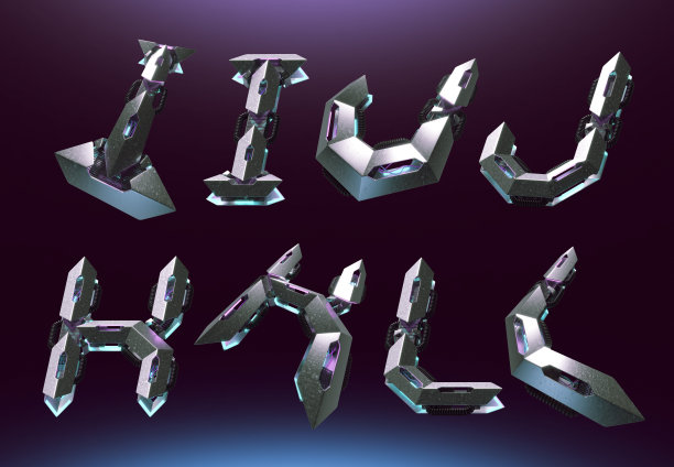 科技感字母logo