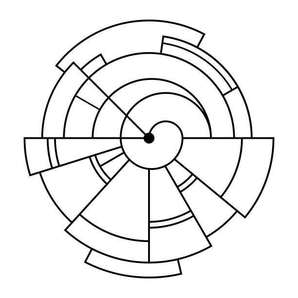 圆形徽标矢量图