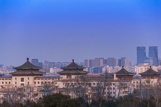 北京城市景观全景