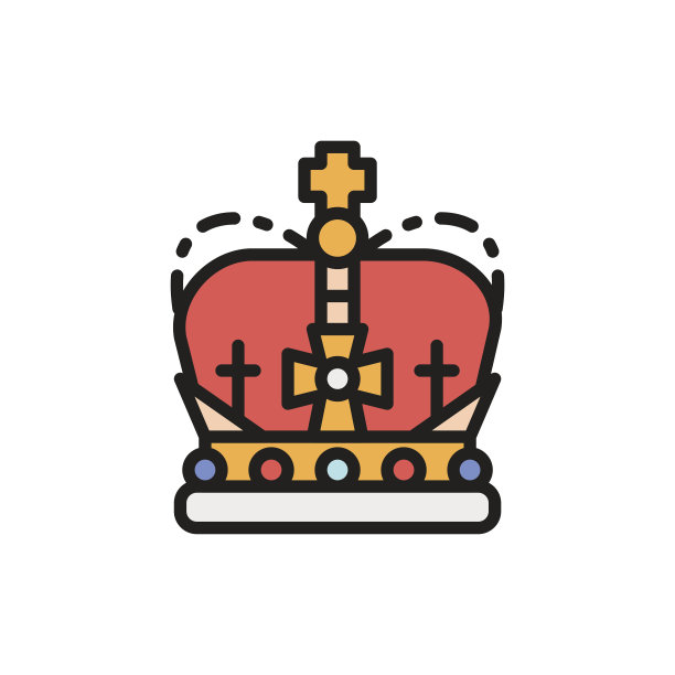 复古皇室皇冠图形