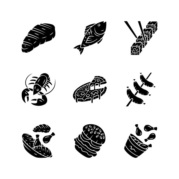 烤鱼logo标志