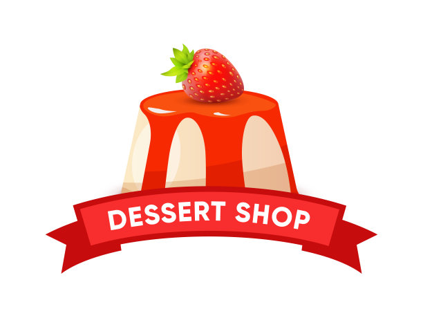 甜品店标志设计