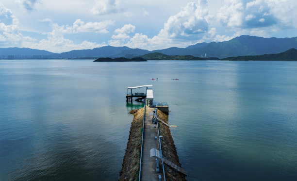 美丽的山水湖泊景色