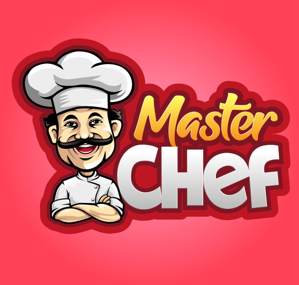 卡通厨师标志设计