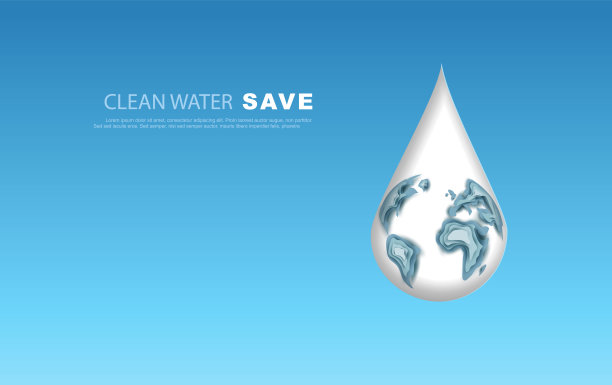 生态海报保护水资源海报