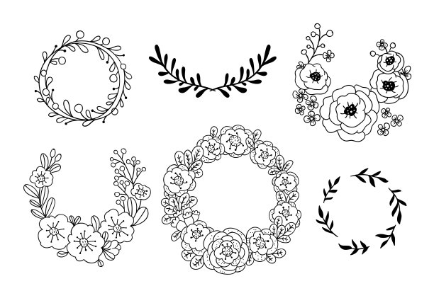 花环logo设计