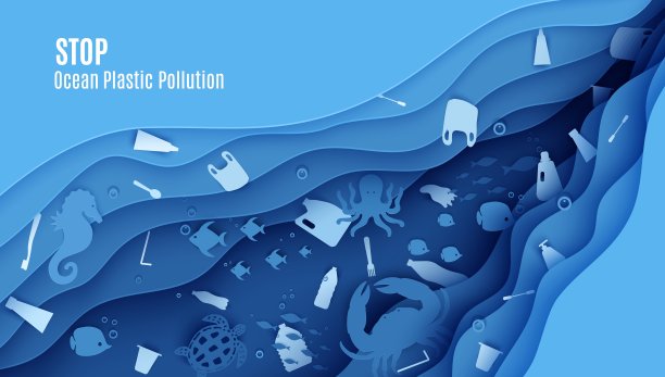 环境污染插画