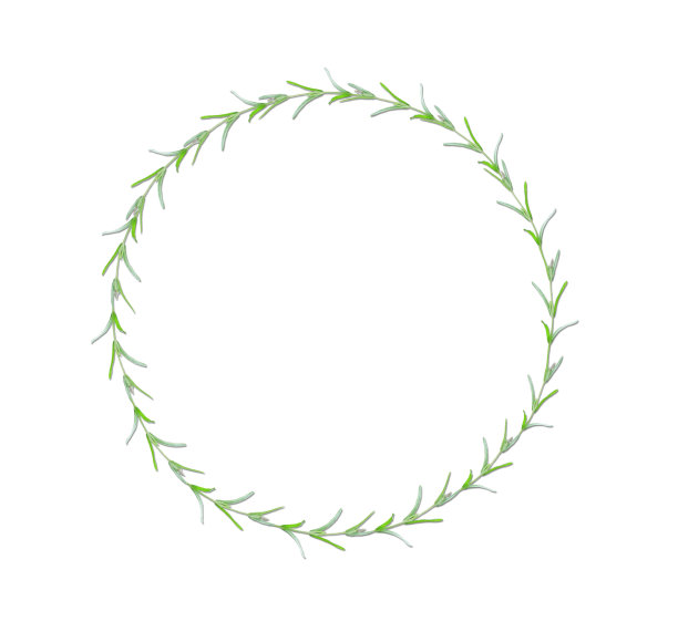绿色圆圈花纹