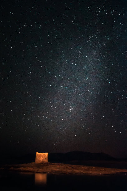 夏日繁星夜空