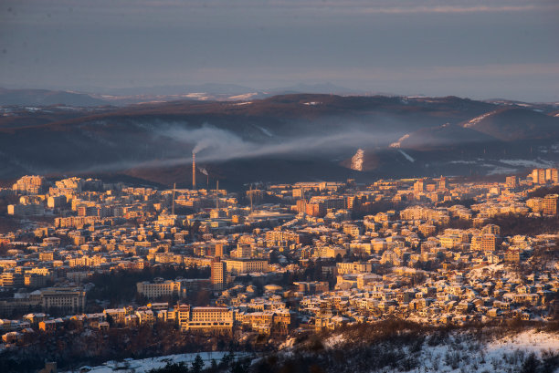 古城雪景