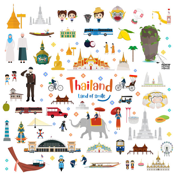 泰国插图,泰国插画