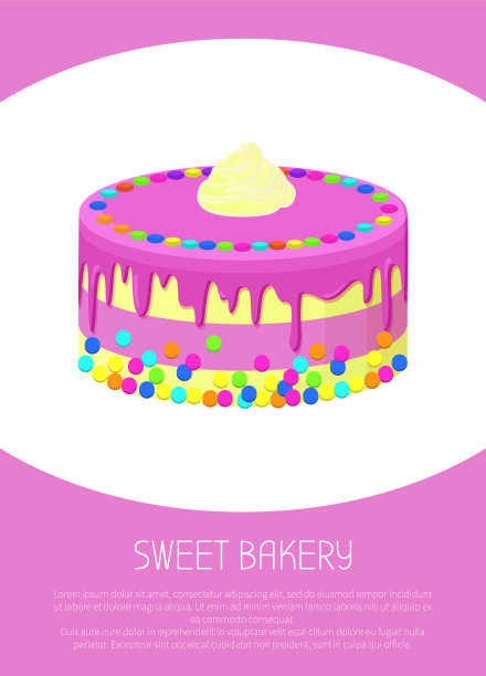 甜品蛋糕宣传单