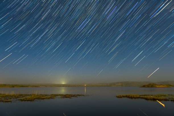 繁星点点蓝色动态宇宙