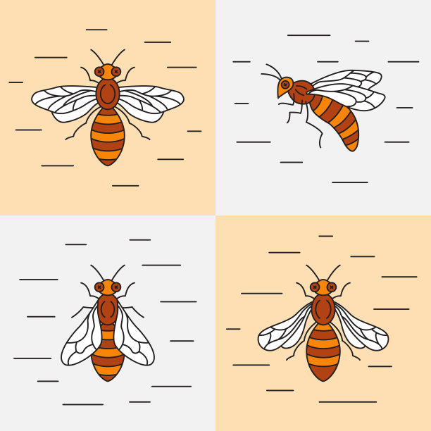 蜜蜂创意logo
