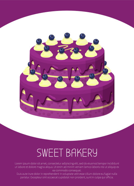 甜食蛋糕海报