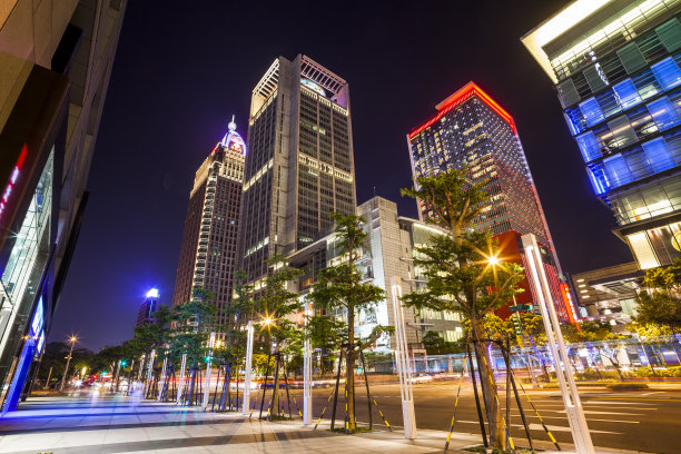 台湾风光,城市夜景