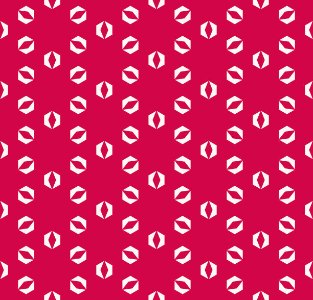 几何红色抽象地毯