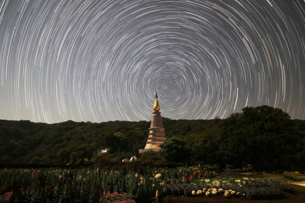 繁星点点蓝色动态宇宙