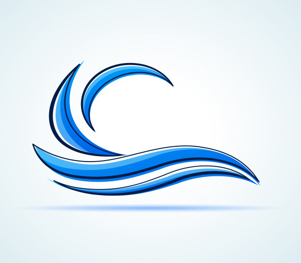 波浪,logo设计