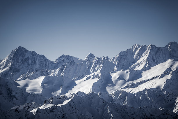 蓝天 雪山