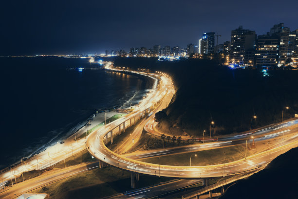 海滨夜景