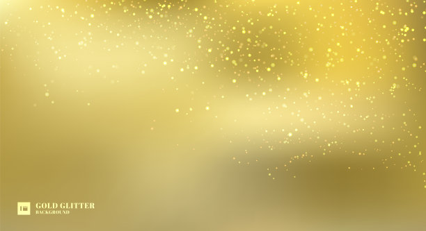 金色粒子光线背景