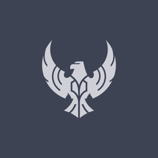 凤凰标志设计,动感凤凰logo