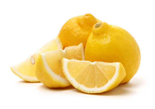 白底黄柠檬