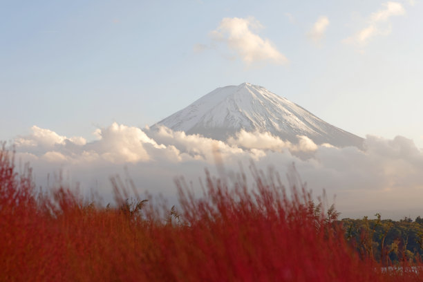 秋天的富士山