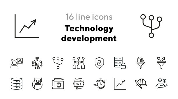 科学科技icon简约图标设计