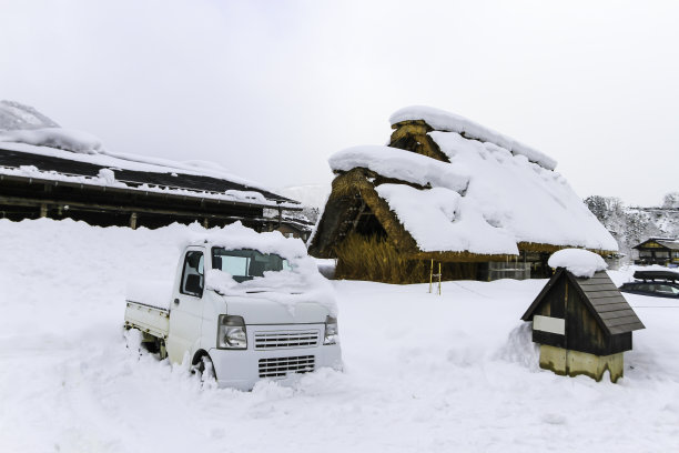 农家冬雪