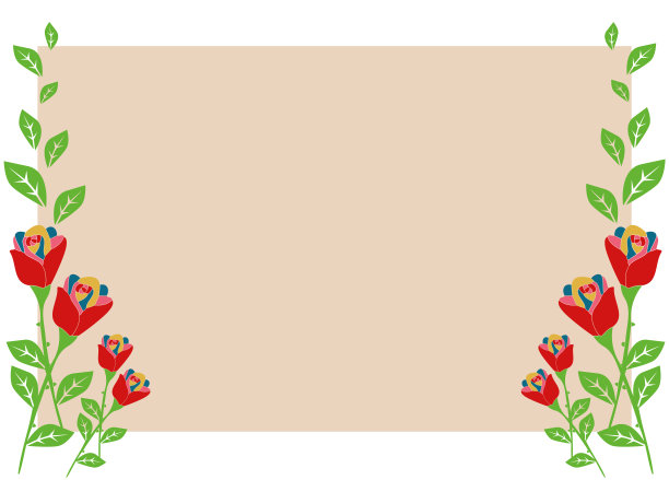 卡通植物花卉背景素材