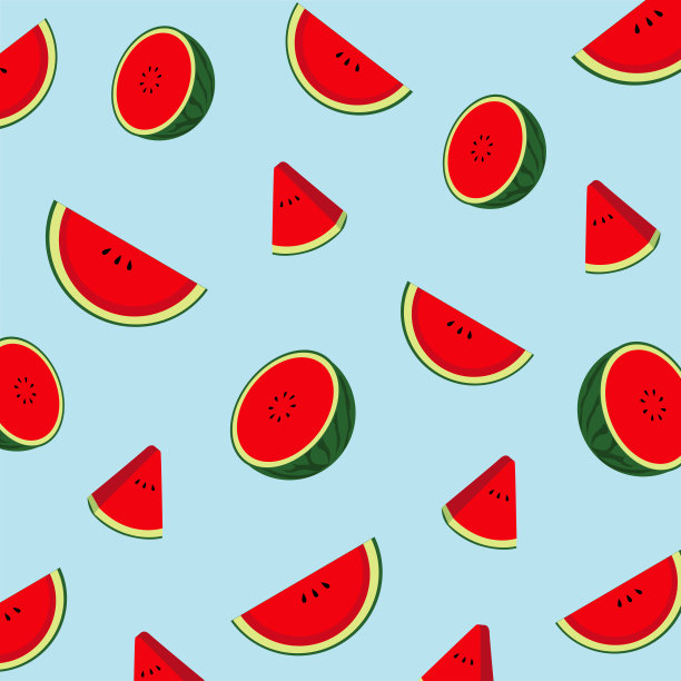 西瓜水果背景底纹