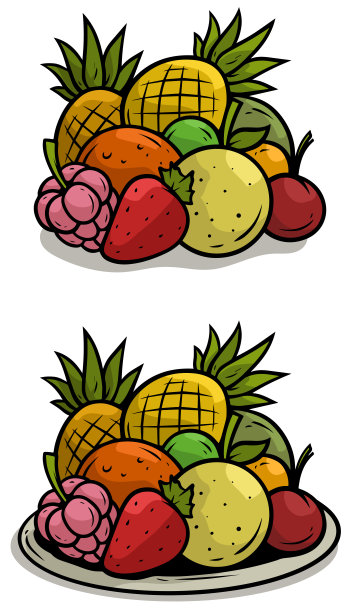 菠萝水果标签