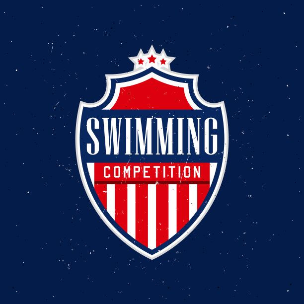 游泳宣传单插画
