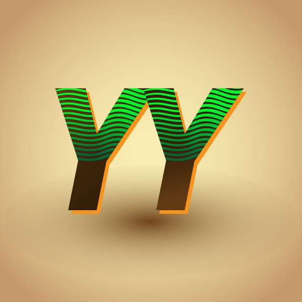 青字体logo