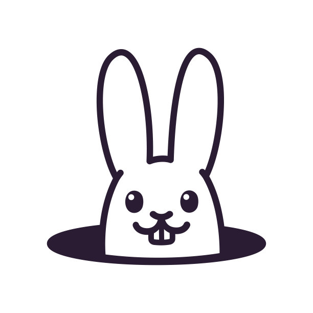 卡通兔子logo兔子logo
