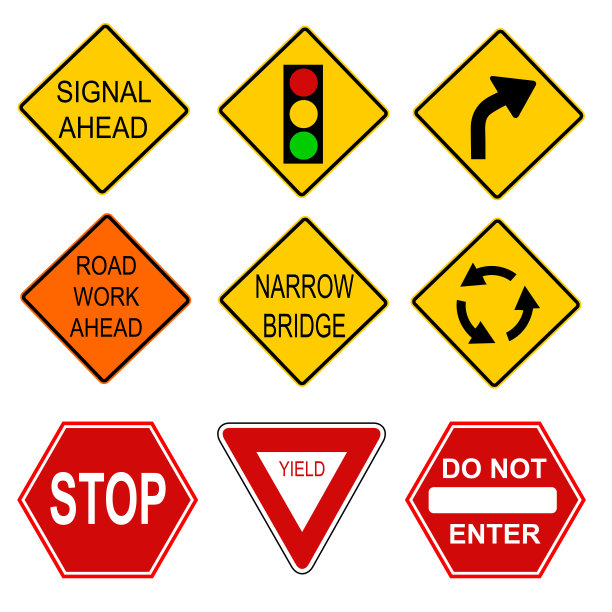 美式交通指示牌